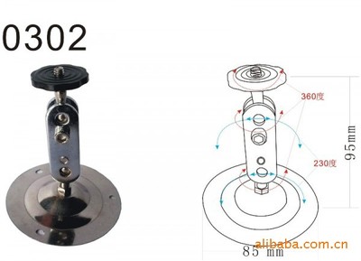 全新302支架 紅外防水?dāng)z像頭的理想伴侶